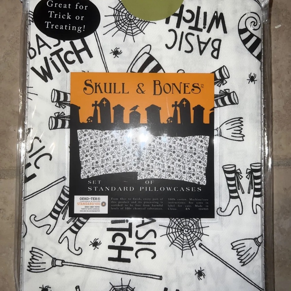 Halloween Basic Witch 2 Pillow Cases Perfect to Match Any King Or Queen sheets